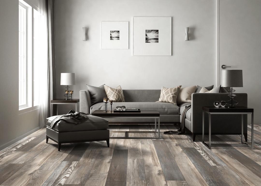 living room with fenwick floors